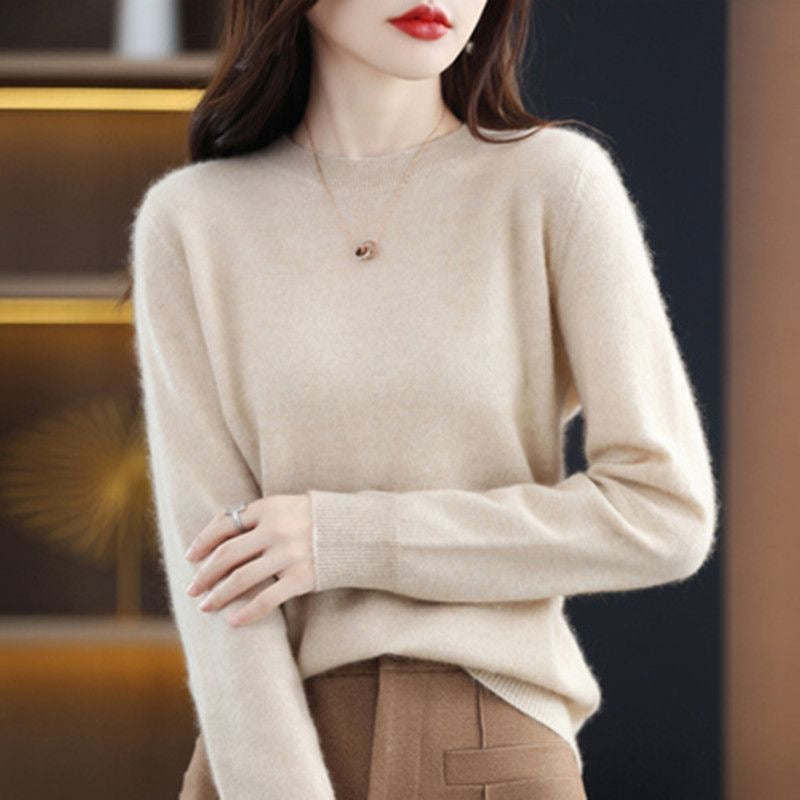 Suéter Feminino Básico de Lã e Cashmere