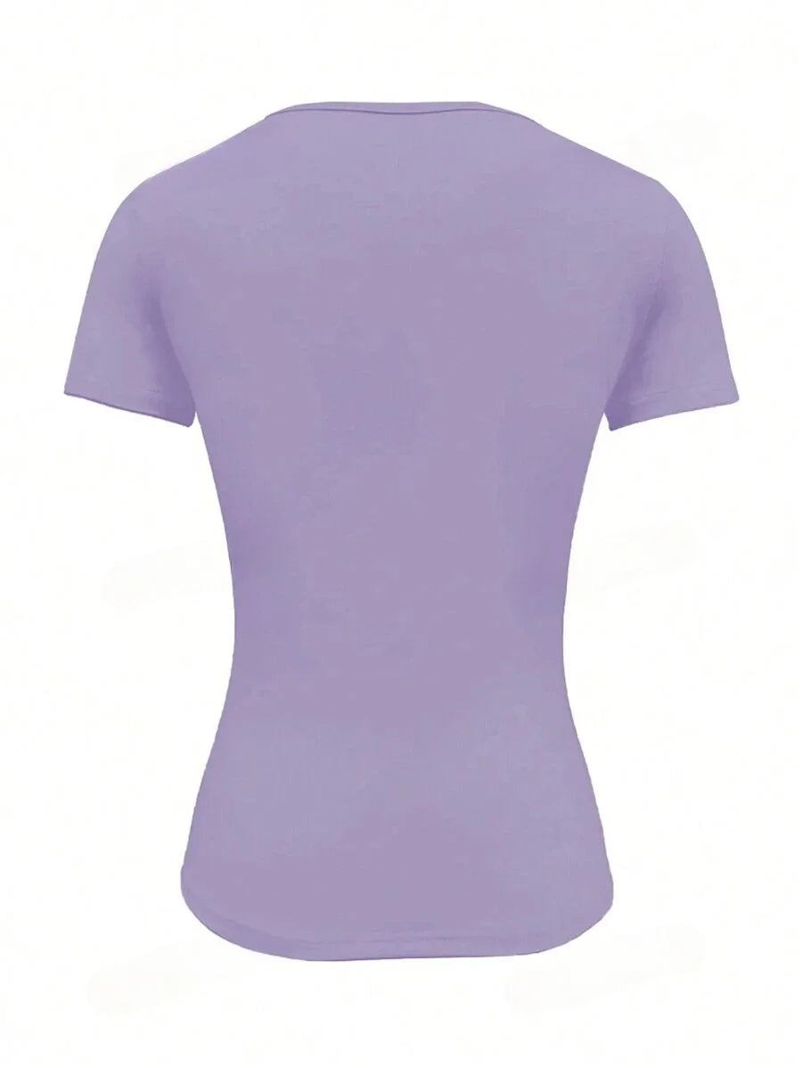 Camiseta Feminina Básica Cropped